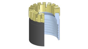 Diamond Core Bit - T-Turbo Waterway configuration