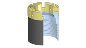 Diamond Core Bit - Waterway configuration - Trapezoidal Extra-Wide Waterway