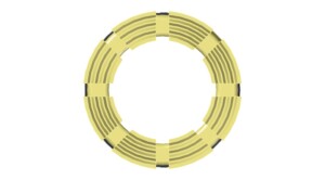 Diamond Core Bit - Waterway configuration - Trapezoidal Extra-Wide Waterway - Top