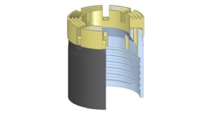 Waterway configuration - Face-Discharge - Diamond Core Bit