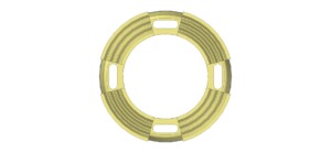 Waterway configuration Slot Face-Discharge - Top - Diamond Core Bit 