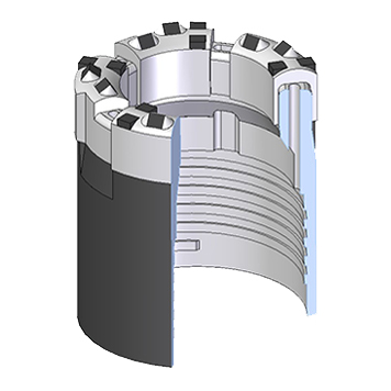 Geotechnical Core Bit - Slot Face Discharge (SFD) Configuration