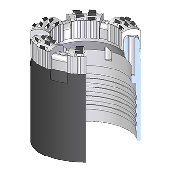 Geotechnical Core Bit Face Discharge (FD) Configuration